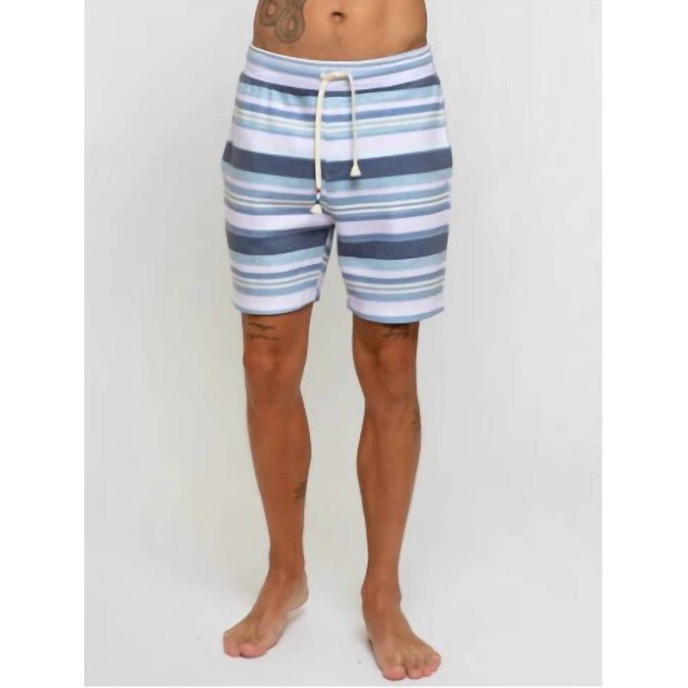 NEW SOL ANGELES men's stripe short in bay stripe